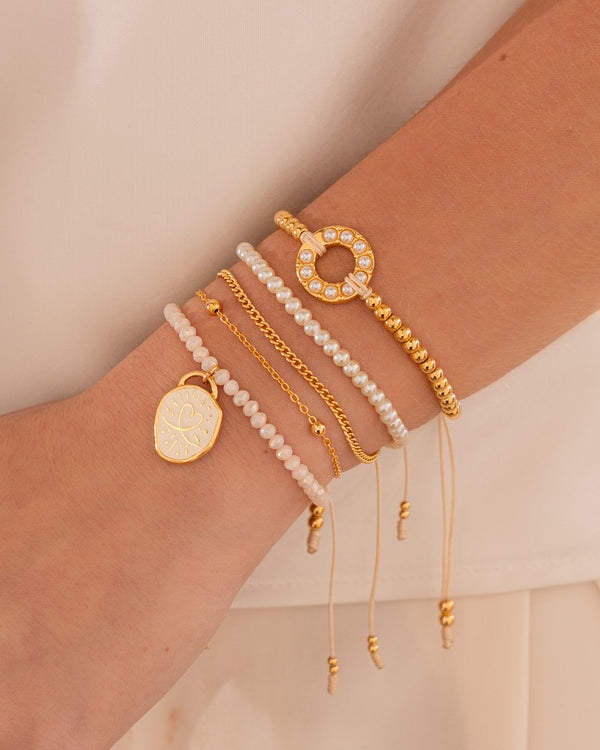Set X3 Pulseras El Amor No Tiene Forma + Aretes