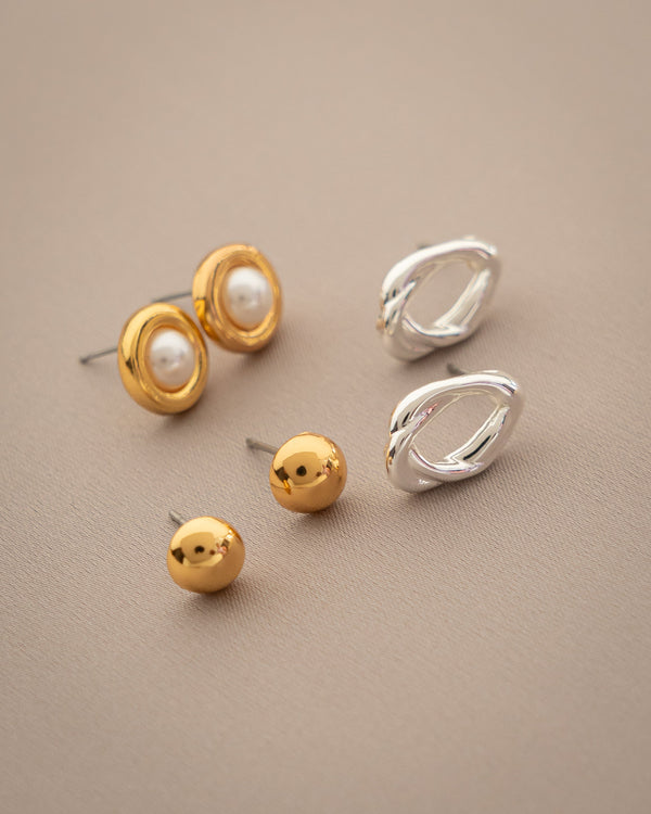 Set X3 Aretes Perla