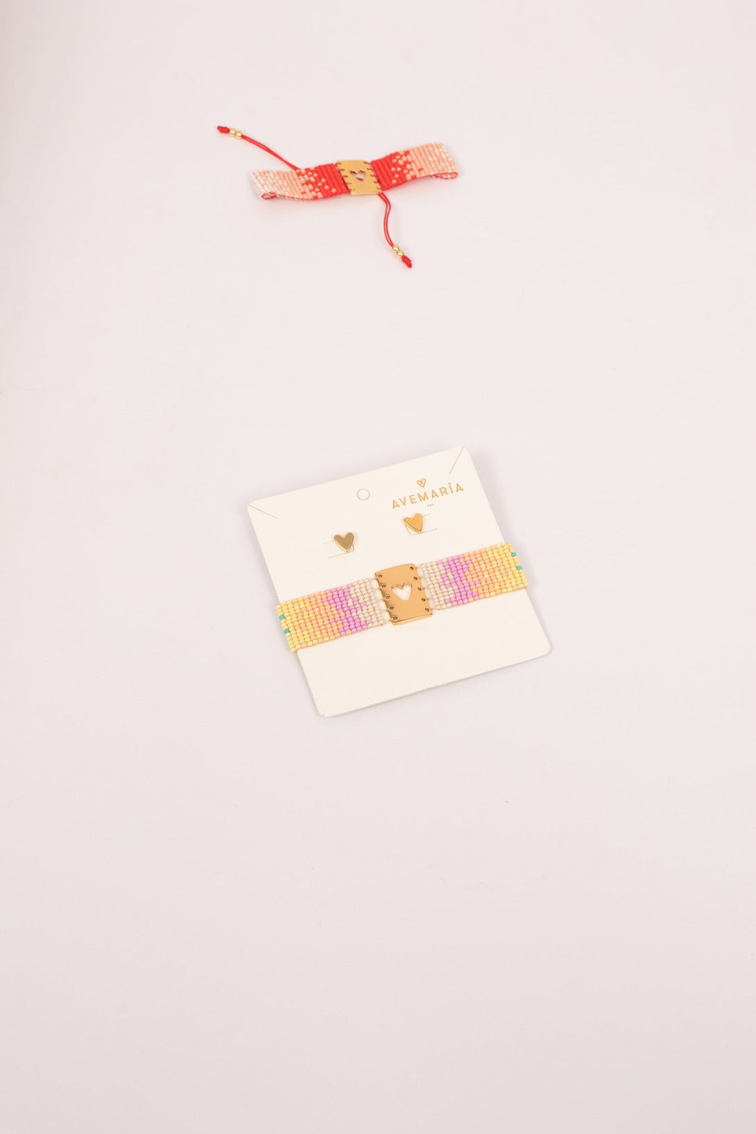 Pulsera Tejida + Aretes